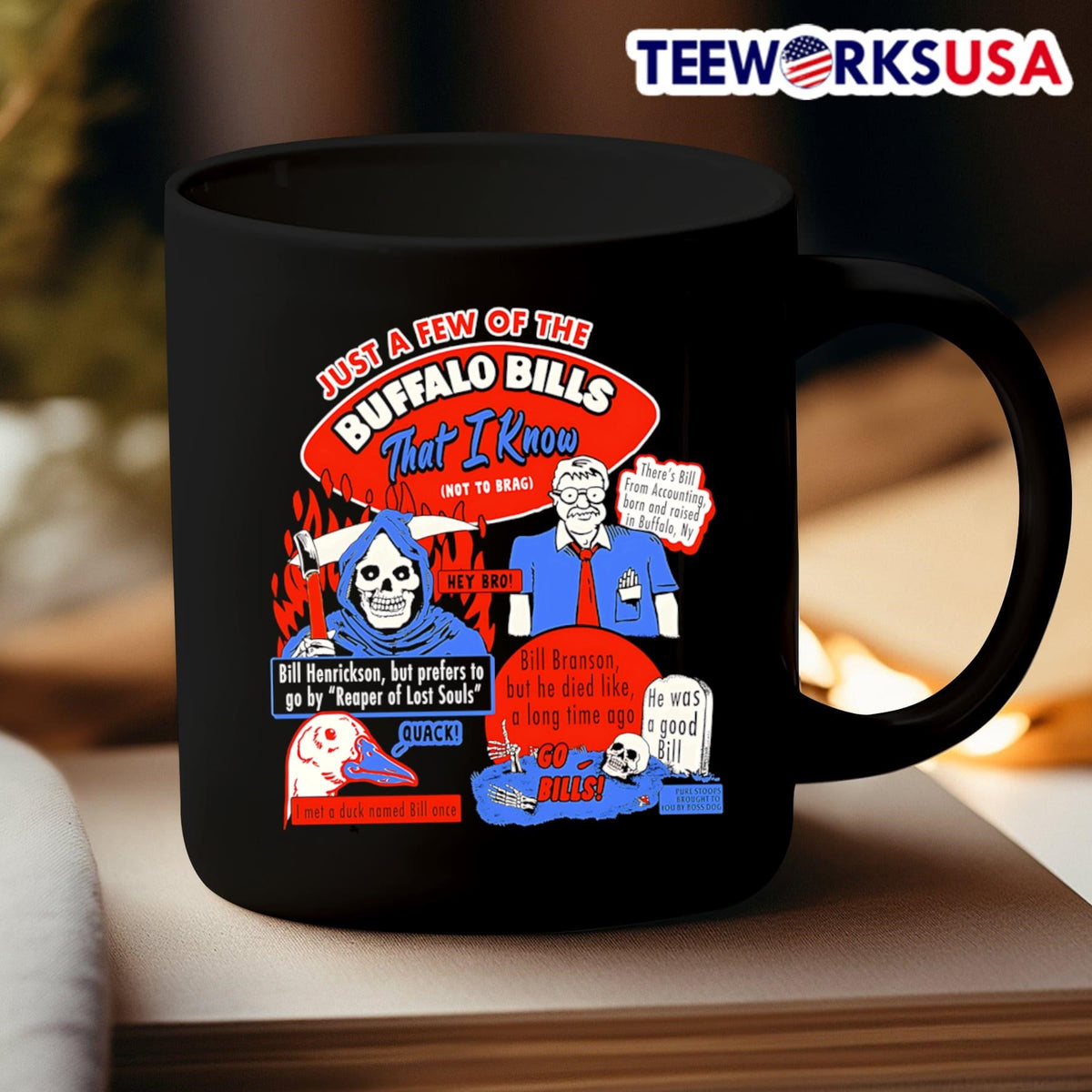 Just a few of the Buffalo Bills that I know - Adult & Kids T-Shirts, Sweatshirts & Hoodies apparel design preview 3