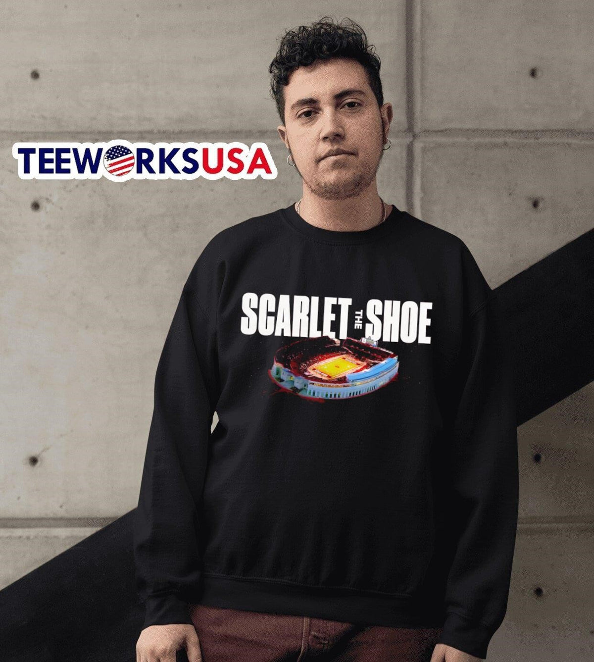Scarlet the shoe Ohio State Buckeyes stadium - Adult & Kids T-Shirts, Sweatshirts & Hoodies apparel design preview 3