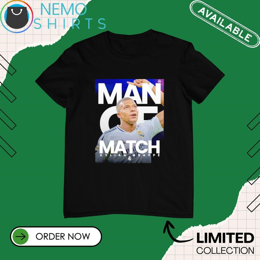 Man of the match Kylian Mbappe Real Madrid CF - Adult & Kids T-Shirts, Sweatshirts & Hoodies apparel design preview 1