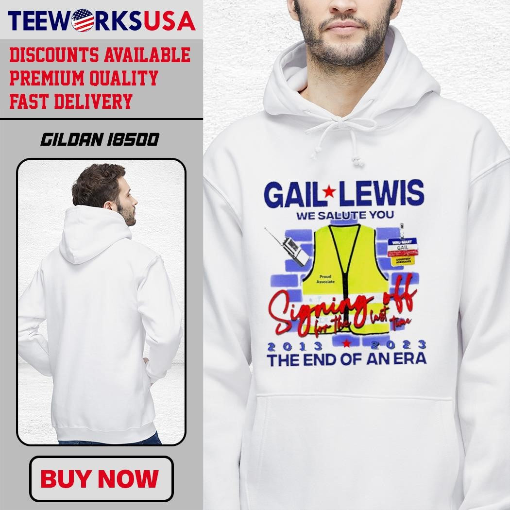 Gail Lewis We Salute You The End Of An Era design - Adult & Kids T-Shirts, Sweatshirts & Hoodies apparel design preview 2