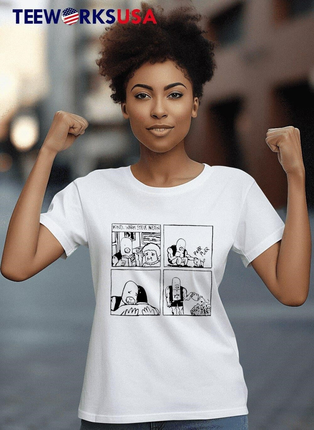 Kind Warm Steve Austin cartoon - Adult & Kids T-Shirts, Sweatshirts & Hoodies apparel design preview 4