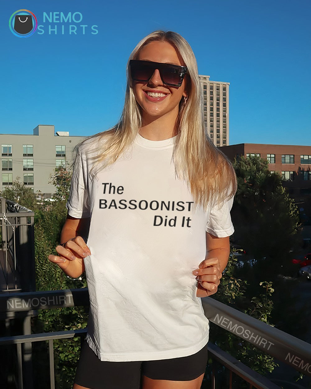 The bassoonist did it only murders in building - Adult & Kids T-Shirts, Sweatshirts & Hoodies apparel design preview 6