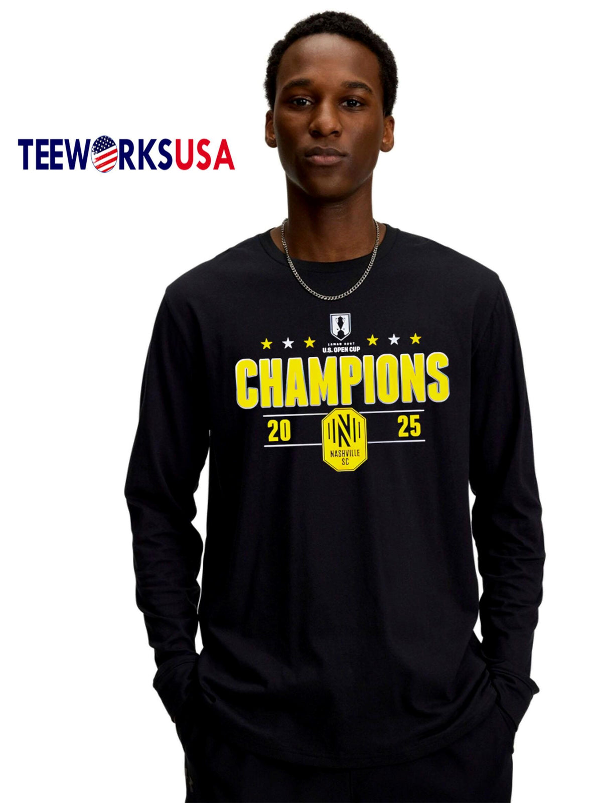 Nashville SC 2025 Lamar Hunt U.S. Open Cup Champions - Adult & Kids T-Shirts, Sweatshirts & Hoodies apparel design preview 4