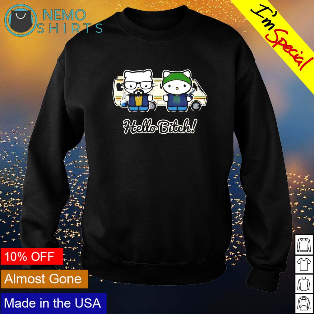 Kitty hello bitch - Adult & Kids T-Shirts, Sweatshirts & Hoodies apparel design preview 4