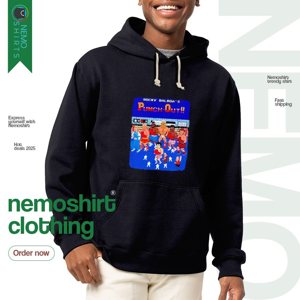 Rocky Balboa's punch out - Adult & Kids T-Shirts, Sweatshirts & Hoodies apparel design preview 2