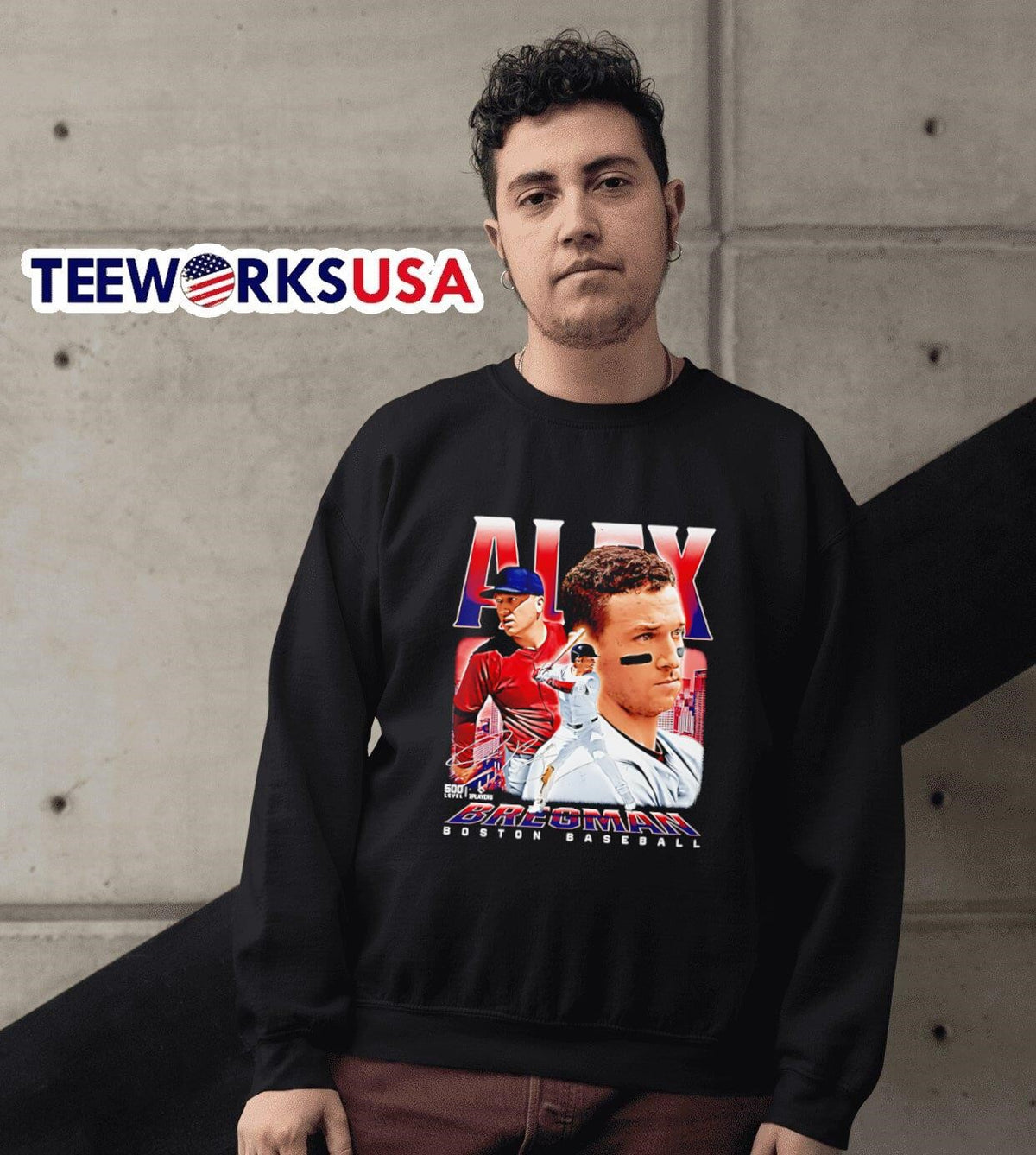 Alex Bregman Boston baseball vintage - Adult & Kids T-Shirts, Sweatshirts & Hoodies apparel design preview 6