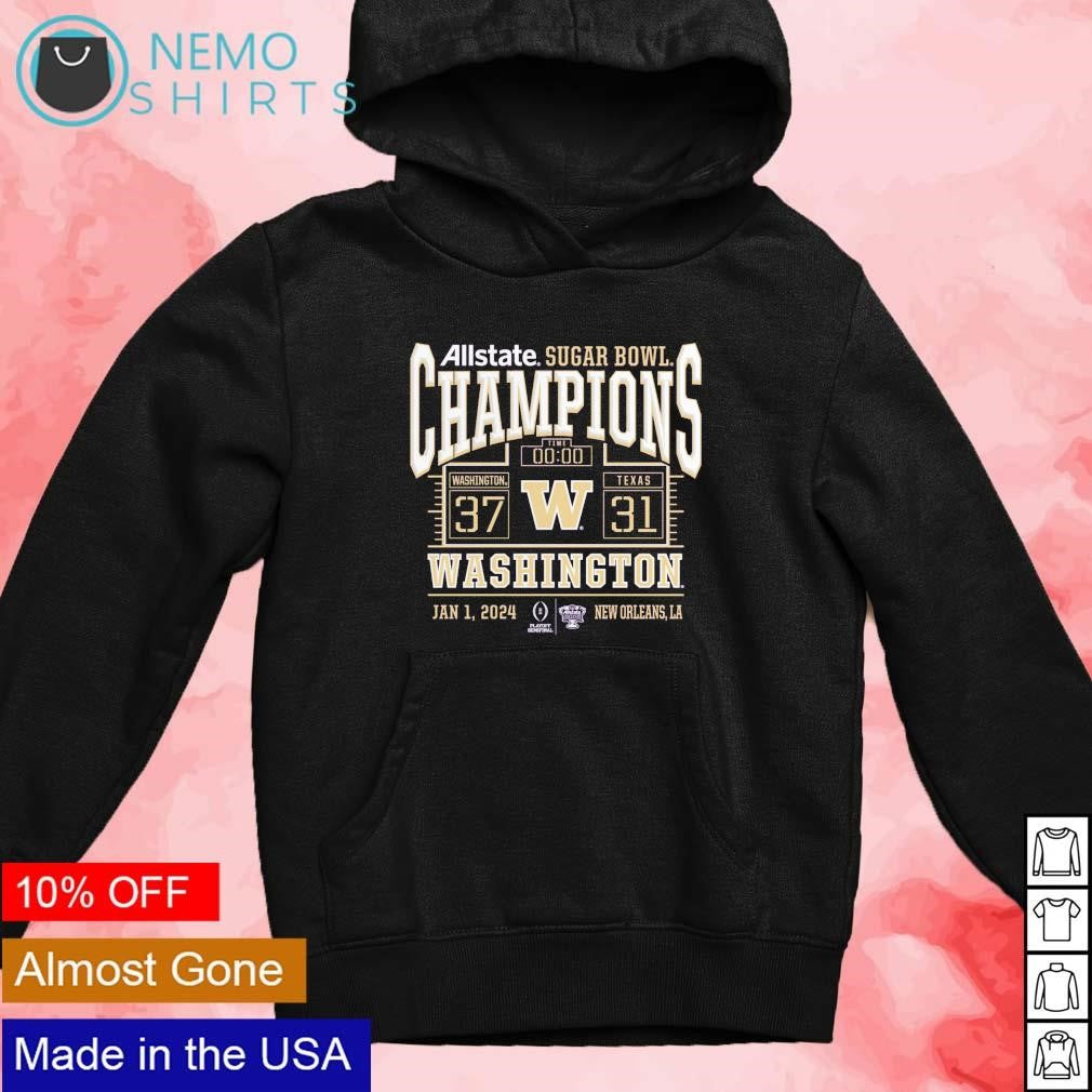 Washington Huskies 2024 Allstate Sugar Bowl champions - Adult & Kids T-Shirts, Sweatshirts & Hoodies apparel design preview 4