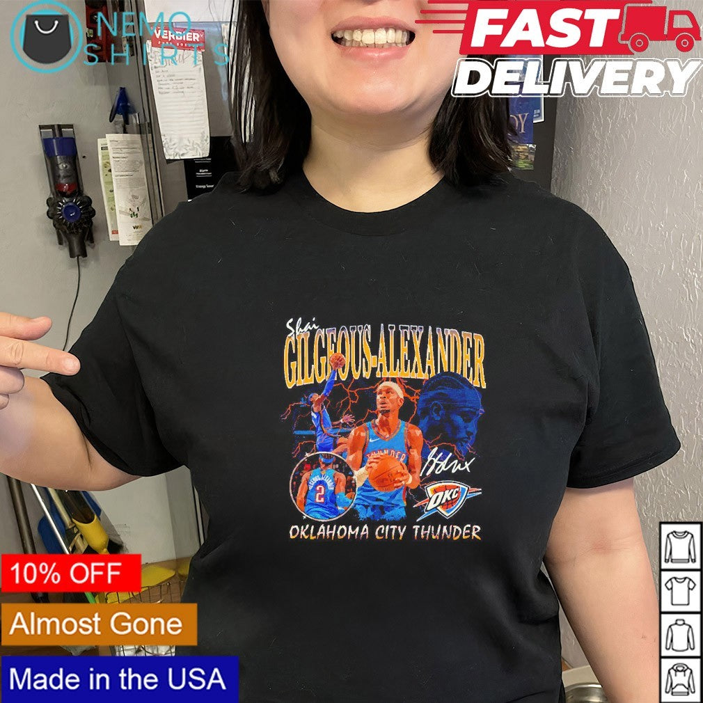 Shai Gilgeous-Alexander Oklahoma City Thunder player - Adult & Kids T-Shirts, Sweatshirts & Hoodies apparel design preview 3