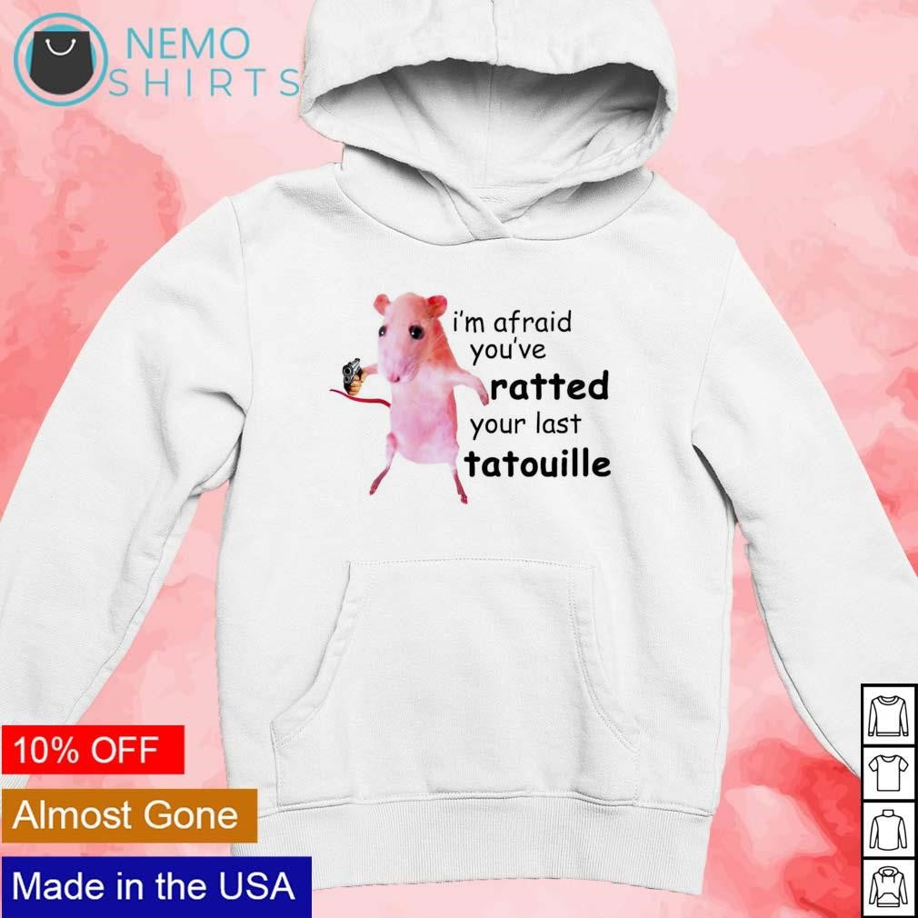 I'm afraid you've ratted your last tatouille pink rat - Adult & Kids T-Shirts, Sweatshirts & Hoodies apparel design preview 2