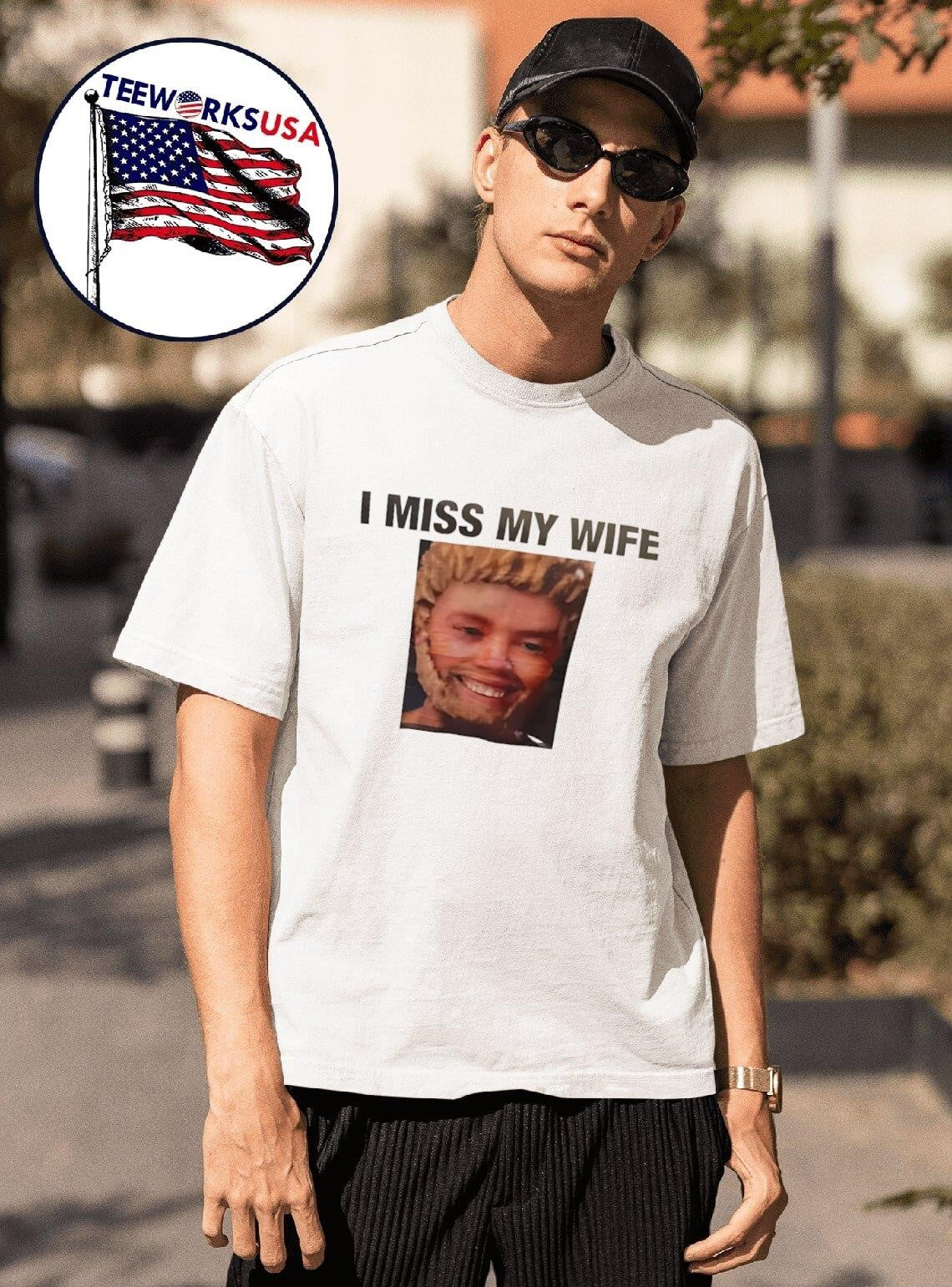I miss my wife funny - Adult & Kids T-Shirts, Sweatshirts & Hoodies apparel design preview 1
