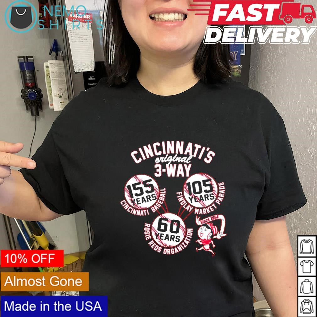 Cincinnati's original 3 way celebrating 60 years of - Adult & Kids T-Shirts, Sweatshirts & Hoodies apparel design preview 2