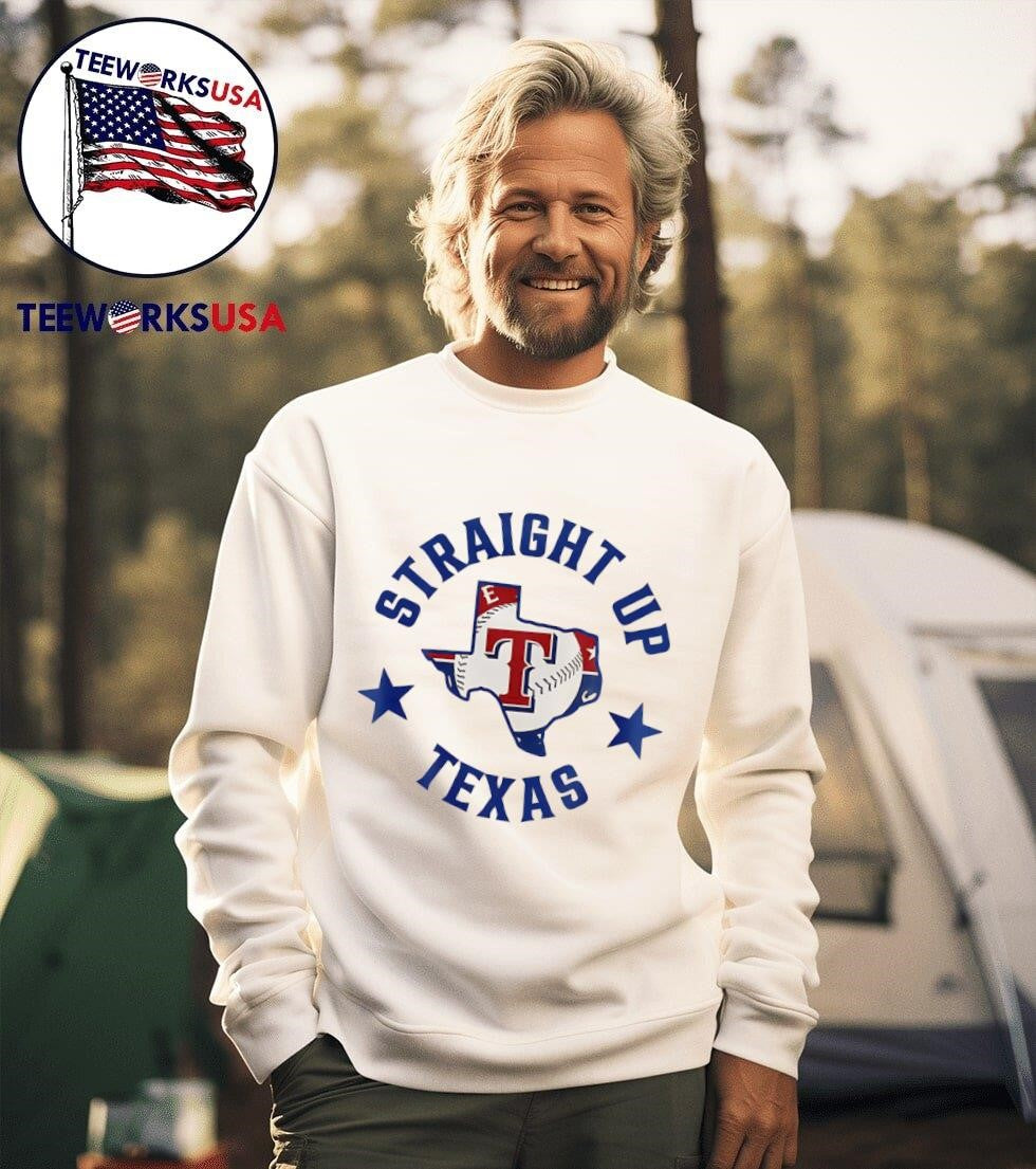 Straight up Texas Rangers logo - Adult & Kids T-Shirts, Sweatshirts & Hoodies apparel design preview 3