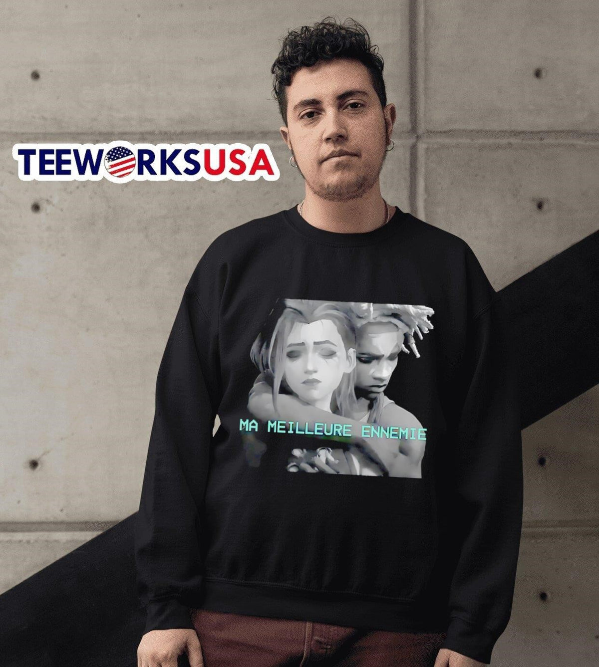Ma Meilleure Ennemie Jinx and Ekko - Adult & Kids T-Shirts, Sweatshirts & Hoodies apparel design preview 6