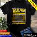 Black king nutritional facts - Adult & Kids T-Shirts, Sweatshirts & Hoodies apparel design preview 1