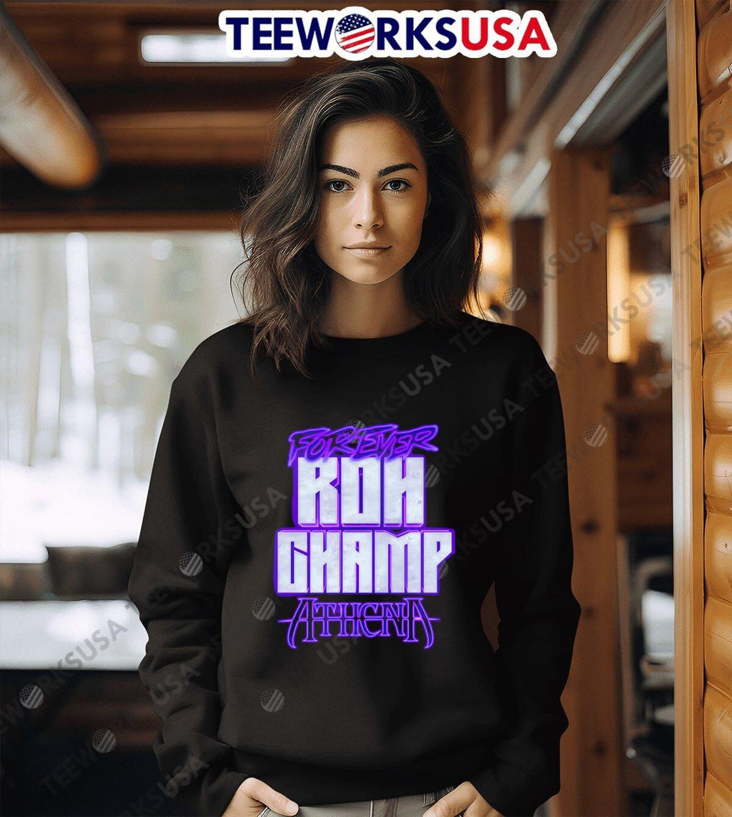 Forever Roh Champ Athena AEW - Adult & Kids T-Shirts, Sweatshirts & Hoodies apparel design preview 3