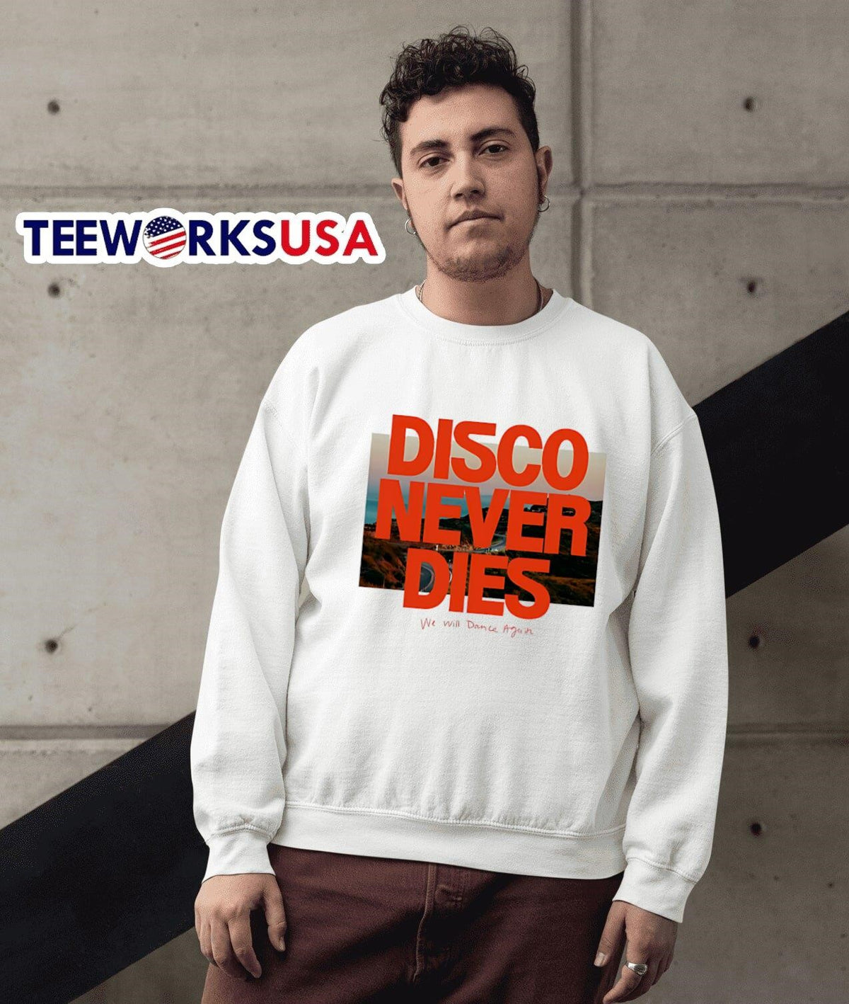 Disco Never Dies We Will Dance Again - Adult & Kids T-Shirts, Sweatshirts & Hoodies apparel design preview 5