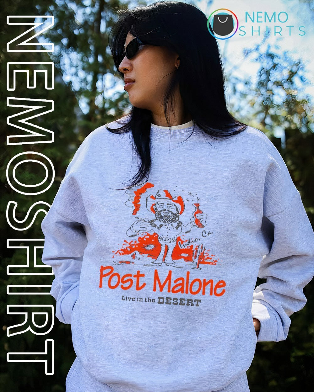 Post Malone cowboy - Adult & Kids T-Shirts, Sweatshirts & Hoodies apparel design preview 2