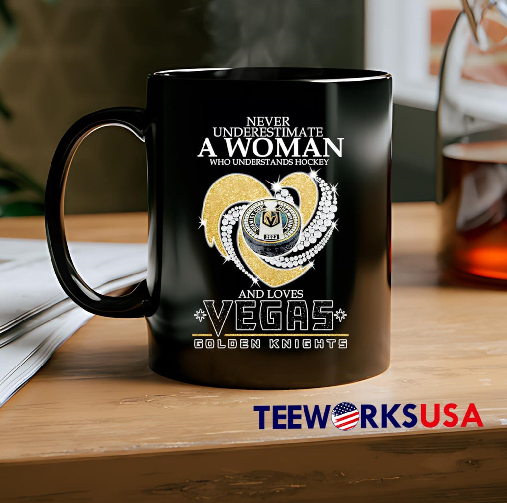 Never underestimate a woman who understands hockey - Adult & Kids T-Shirts, Sweatshirts & Hoodies apparel design preview 2