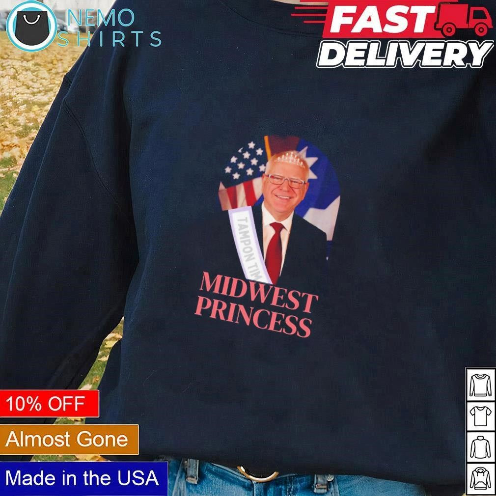 Tim Walz midwest princess - Adult & Kids T-Shirts, Sweatshirts & Hoodies apparel design preview 1