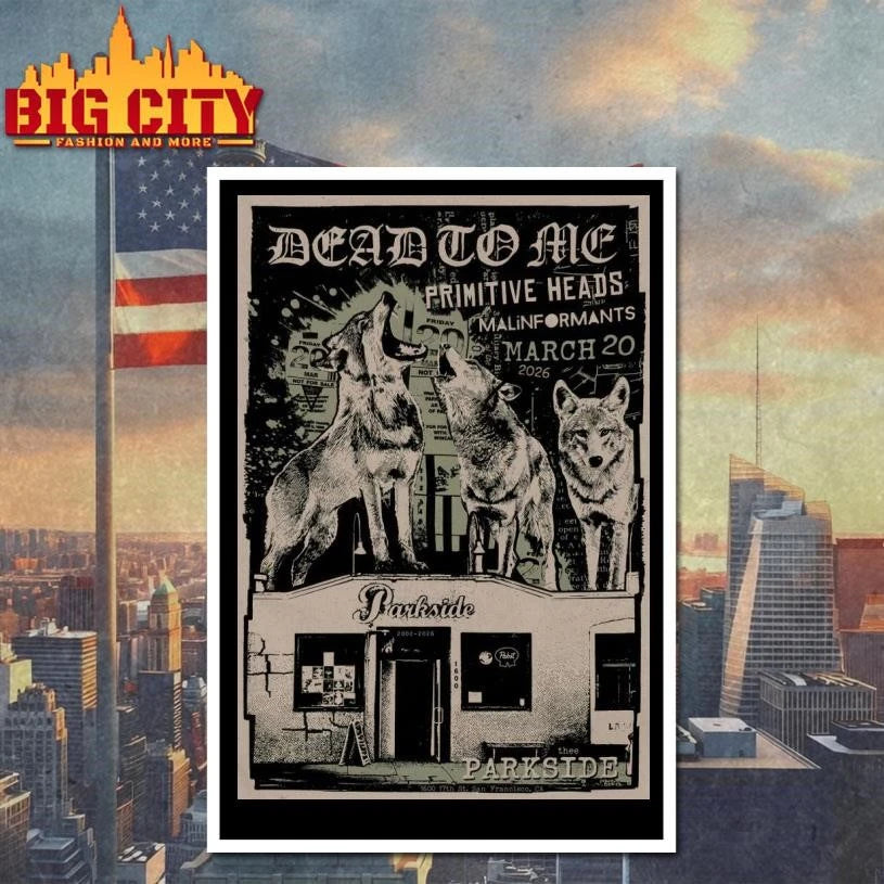 Dead to Me at Thee Parkside, San Francisco Mar 20, - Adult & Kids T-Shirts, Sweatshirts & Hoodies apparel design preview 4