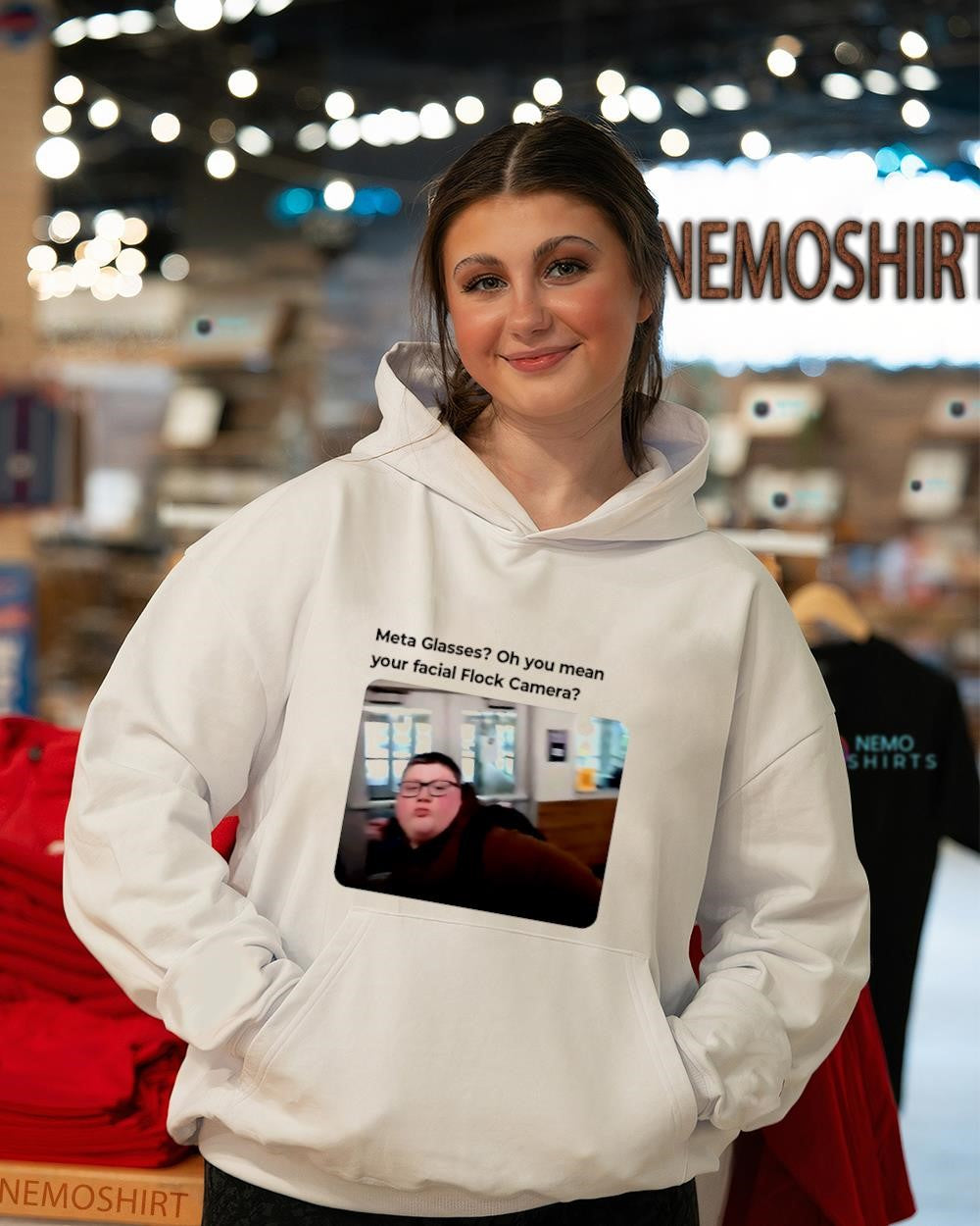Meta Glasses Facial Flock Camera Meme Privacy - Adult & Kids T-Shirts, Sweatshirts & Hoodies apparel design preview 3
