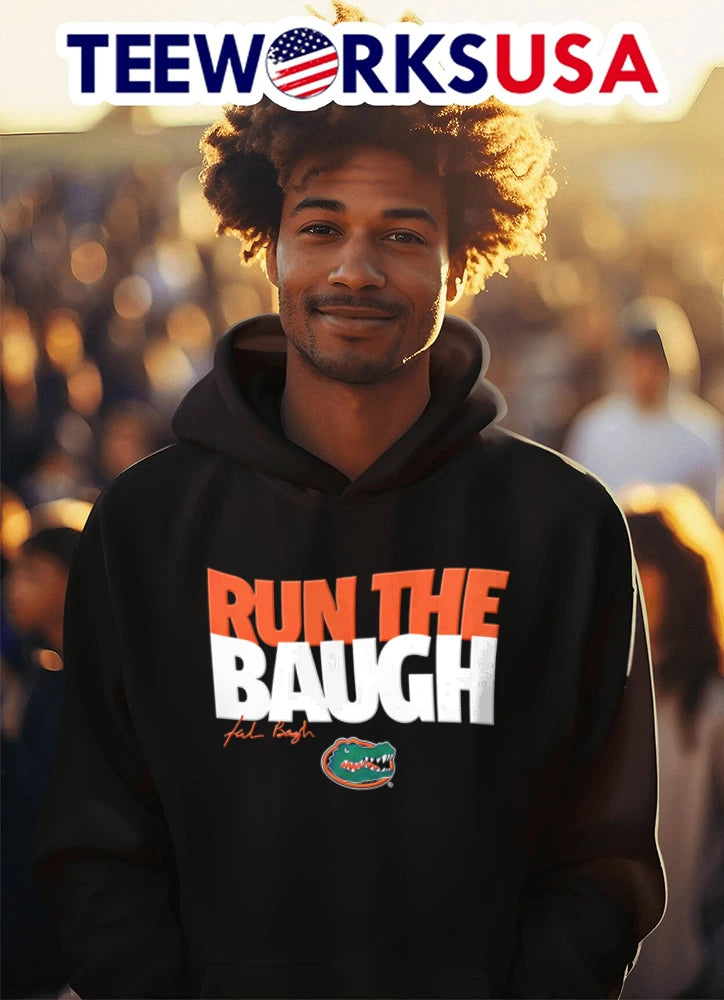 Florida Gators Run The Baugh - Adult & Kids T-Shirts, Sweatshirts & Hoodies apparel design preview 3