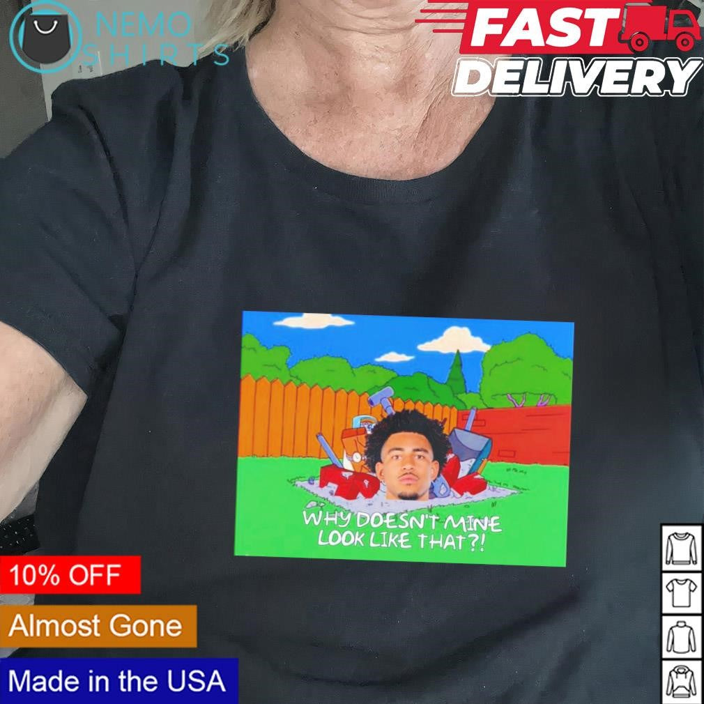 The Simpsons Bryce Young why doesn't mine look like - Adult & Kids T-Shirts, Sweatshirts & Hoodies apparel design preview 2