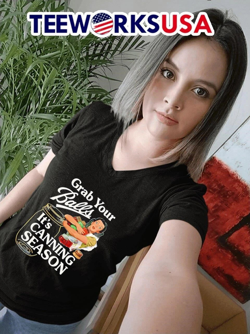 Grab Your Balls It'S Canning Season Jar Apparel - Adult & Kids T-Shirts, Sweatshirts & Hoodies apparel design preview 7