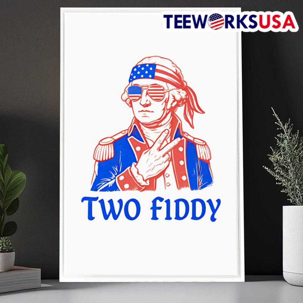 Two Fiddy George Washington USA - Adult & Kids T-Shirts, Sweatshirts & Hoodies apparel design preview 6