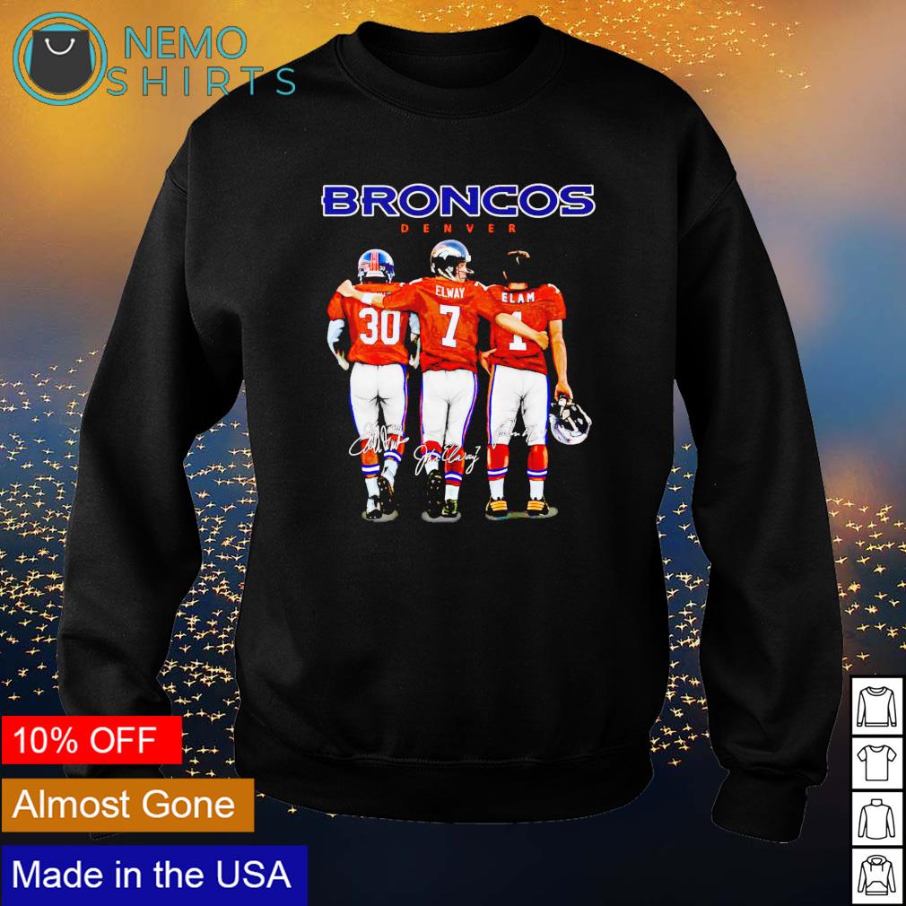 Denver Broncos best players Phillip Lindsay and Elway - Adult & Kids T-Shirts, Sweatshirts & Hoodies apparel design preview 4
