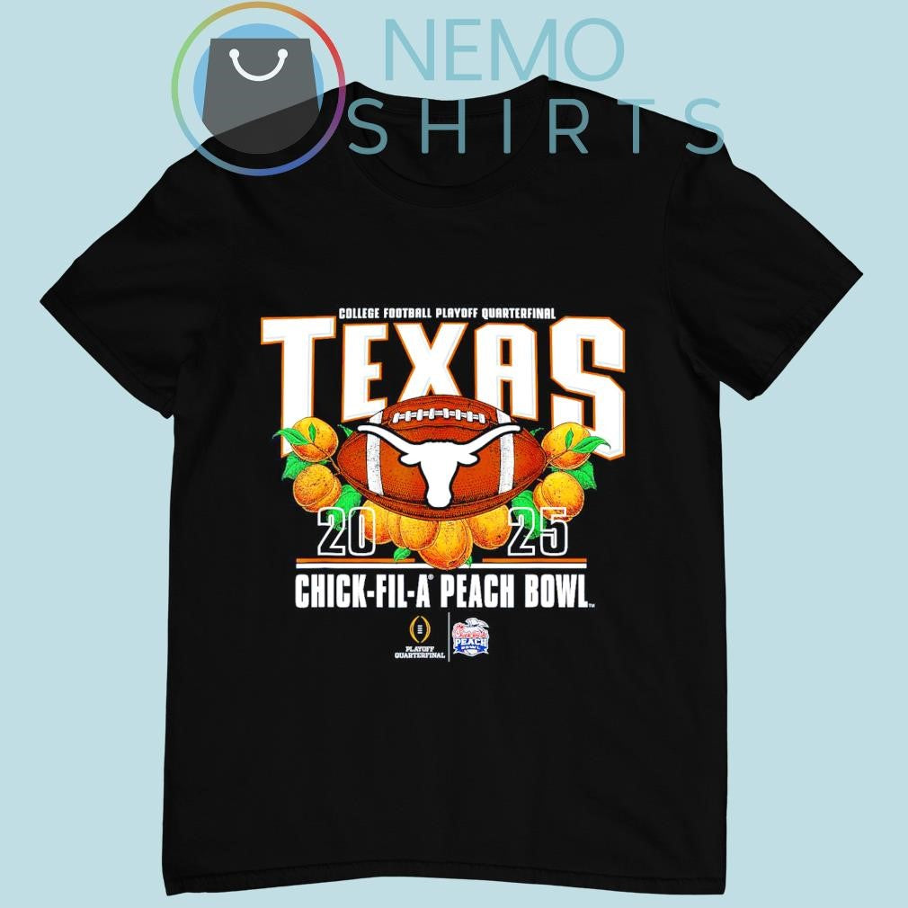 Texas Longhorns Chick Fil A Peach Bowl 2025 - Adult & Kids T-Shirts, Sweatshirts & Hoodies apparel design preview 1
