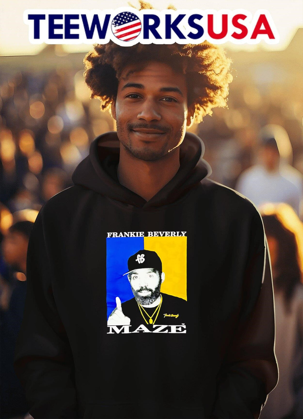 Frankie Beverly Maze - Adult & Kids T-Shirts, Sweatshirts & Hoodies apparel design preview 2