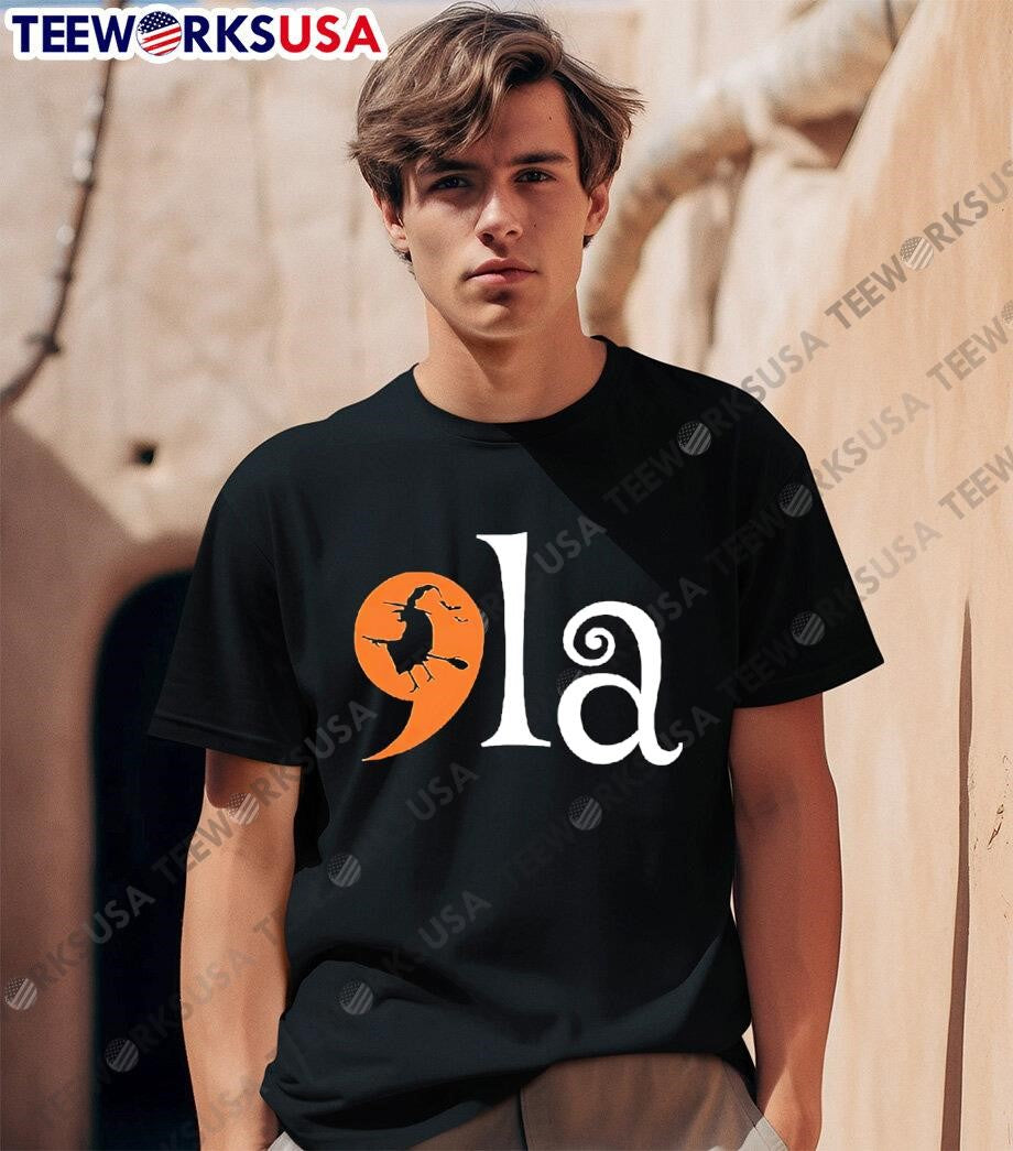 Women's comma LA witch halloween - Adult & Kids T-Shirts, Sweatshirts & Hoodies apparel design preview 1