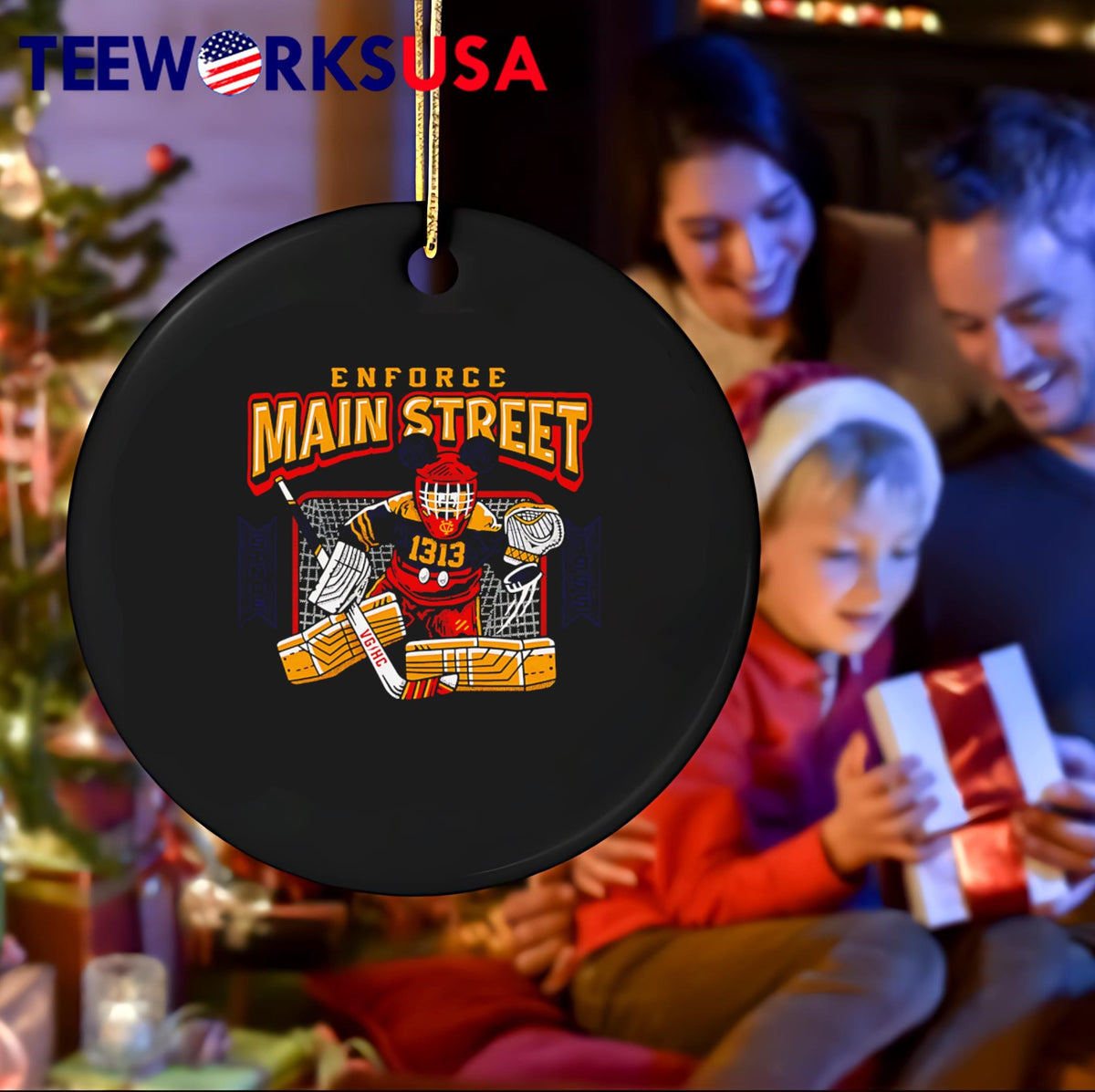 Enforce Main Street 1313 hockey - Adult & Kids T-Shirts, Sweatshirts & Hoodies apparel design preview 4