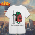 Frog holding sword I'm burnt out M'lord - Adult & Kids T-Shirts, Sweatshirts & Hoodies apparel design preview 1