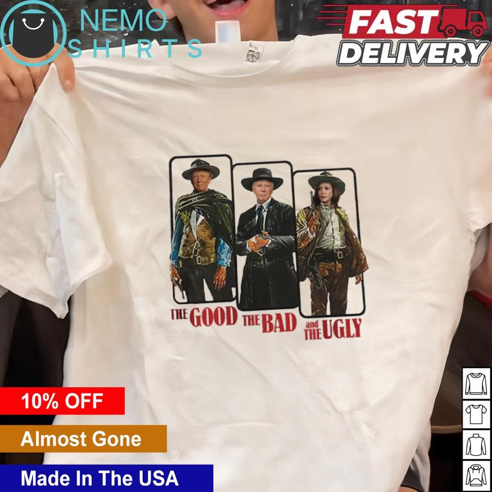 The good bad and ugly Trump Biden Harris - Adult & Kids T-Shirts, Sweatshirts & Hoodies apparel design preview 1