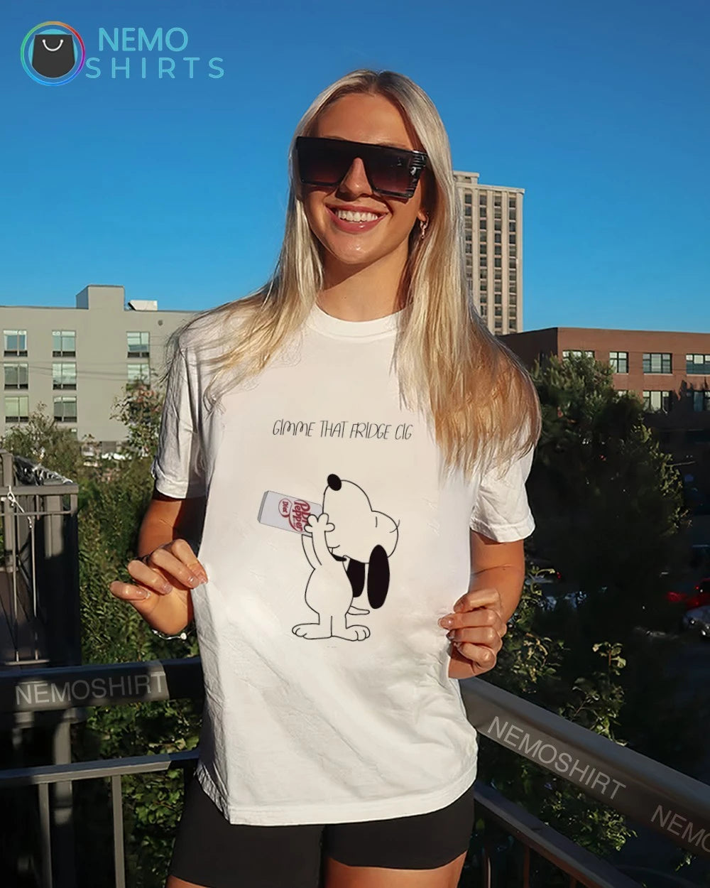 Snoopy Gimme That Fridge Cig Diet Pepper - Adult & Kids T-Shirts, Sweatshirts & Hoodies apparel design preview 6