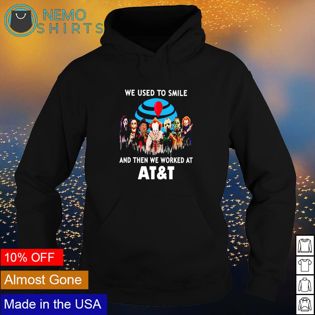 Horror Halloween we used to smile and then worked at - Adult & Kids T-Shirts, Sweatshirts & Hoodies apparel design preview 2