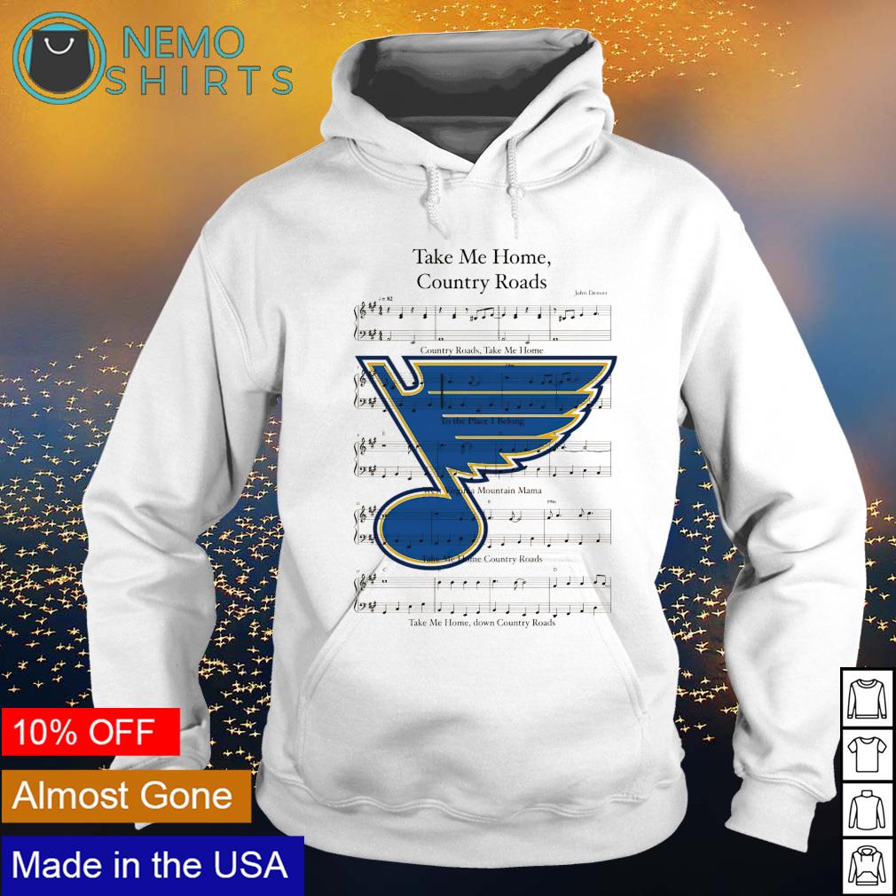 St Louis Blues Take Me Home Country Roads - Adult & Kids T-Shirts, Sweatshirts & Hoodies apparel design preview 2