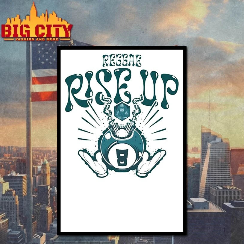 Reggae Rise Up Oregon 8 Ball - Adult & Kids T-Shirts, Sweatshirts & Hoodies apparel design preview 4
