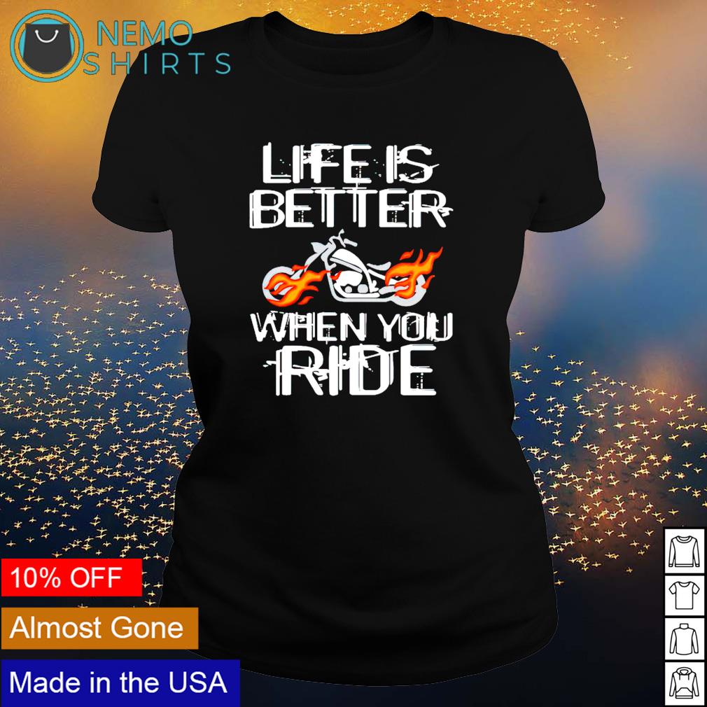 Life is better when you ride - Adult & Kids T-Shirts, Sweatshirts & Hoodies apparel design preview 3