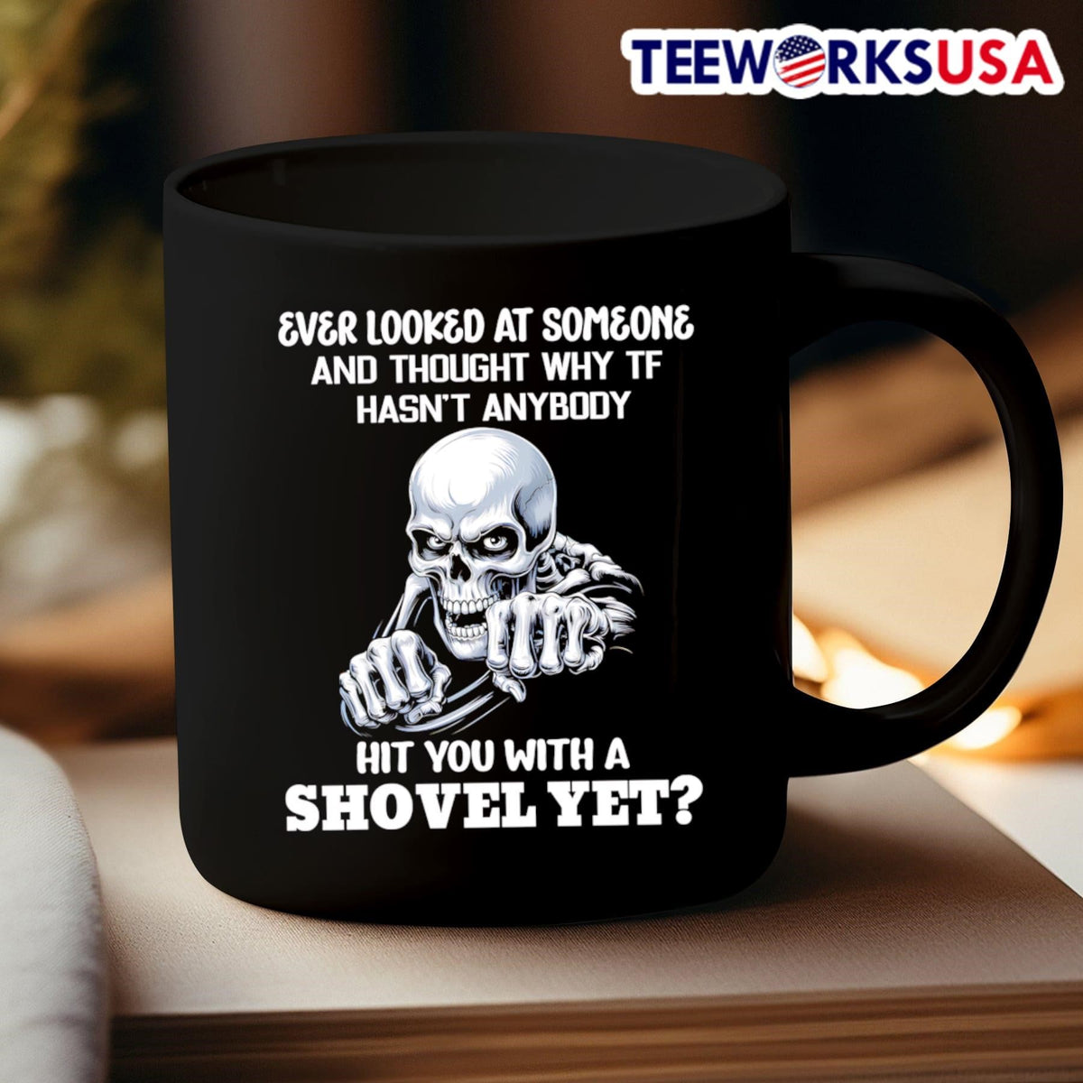 Skeleton ever looked at someone and thought why TF - Adult & Kids T-Shirts, Sweatshirts & Hoodies apparel design preview 3
