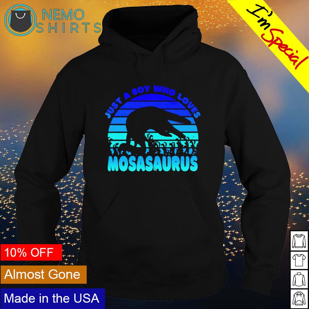 Just a boy who loves mosasaurus - Adult & Kids T-Shirts, Sweatshirts & Hoodies apparel design preview 2
