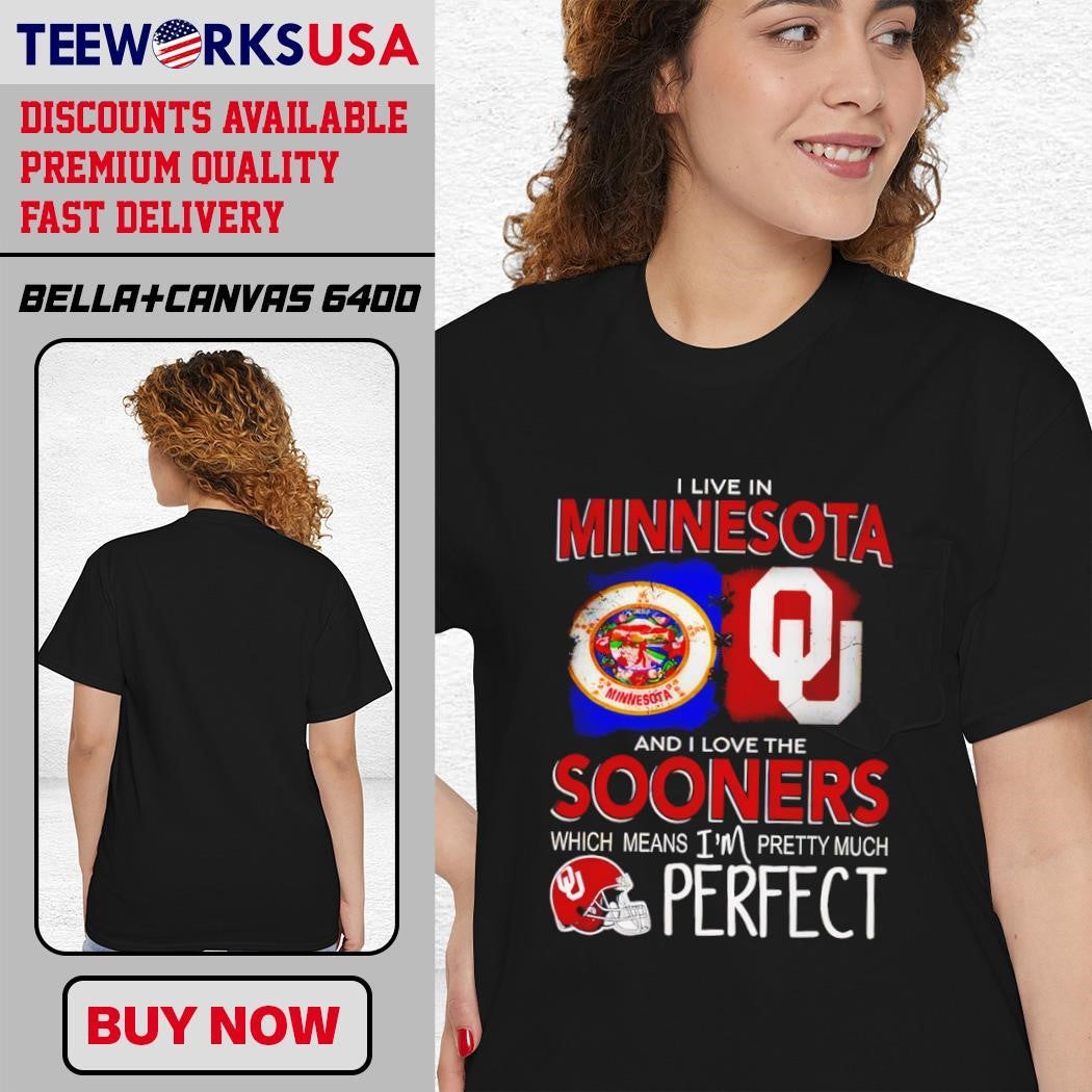 Live In Minnesota And I Love The Sooners Which Means - Adult & Kids T-Shirts, Sweatshirts & Hoodies apparel design preview 1