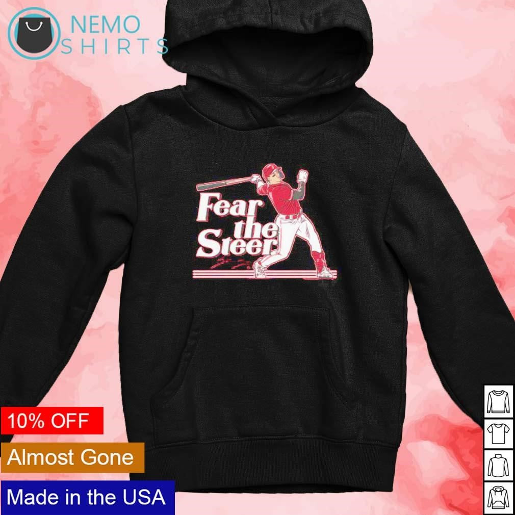 Fear the Steer Spencer Cincinnati Reds - Adult & Kids T-Shirts, Sweatshirts & Hoodies apparel design preview 2