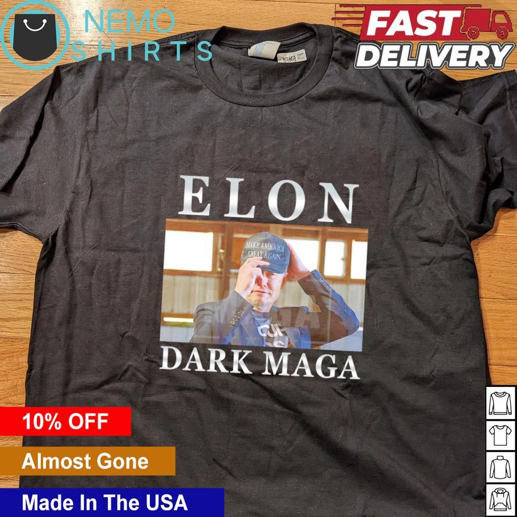 Elon Dark MAGA Musk wears make America great again - Adult & Kids T-Shirts, Sweatshirts & Hoodies apparel design preview 4