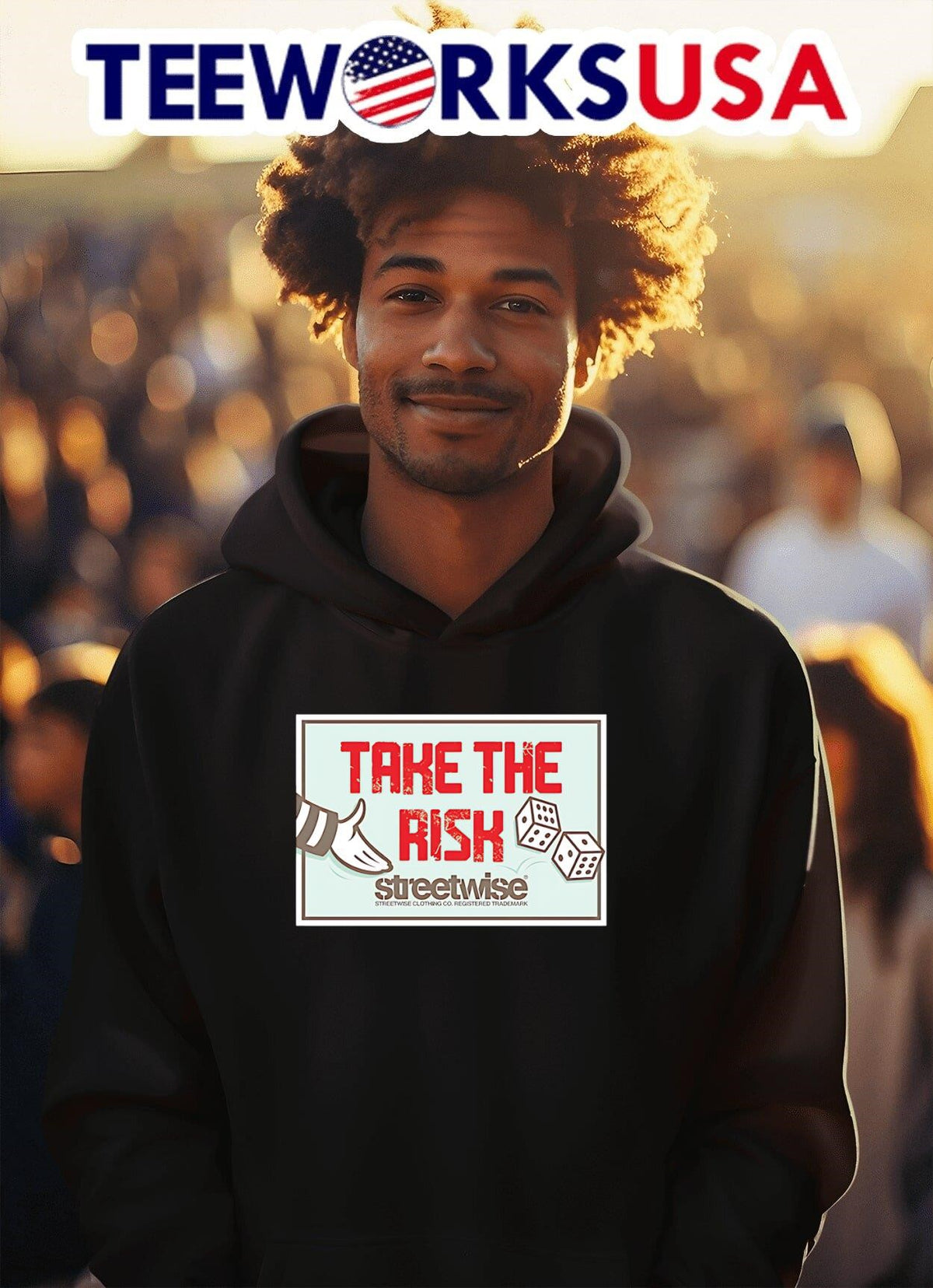 Streetwise take the risk - Adult & Kids T-Shirts, Sweatshirts & Hoodies apparel design preview 2