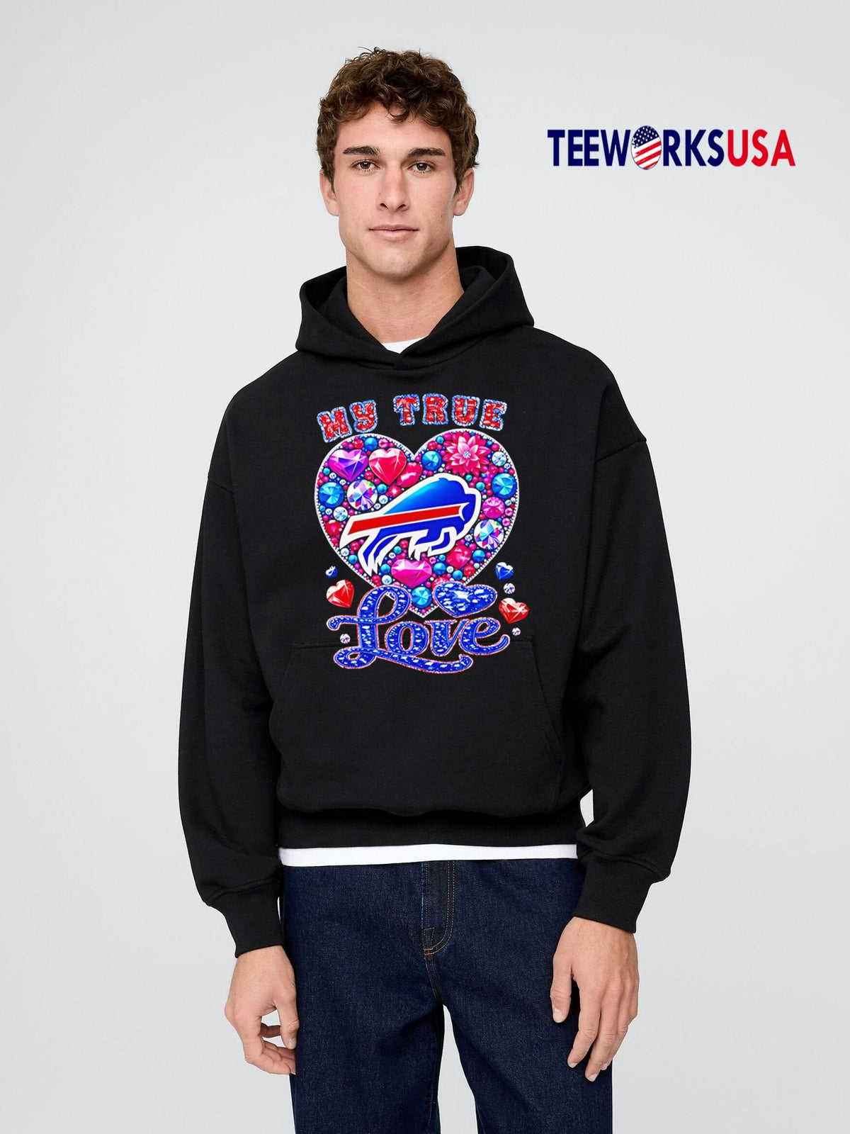 My True Love Buffalo Bills twinkle - Adult & Kids T-Shirts, Sweatshirts & Hoodies apparel design preview 2