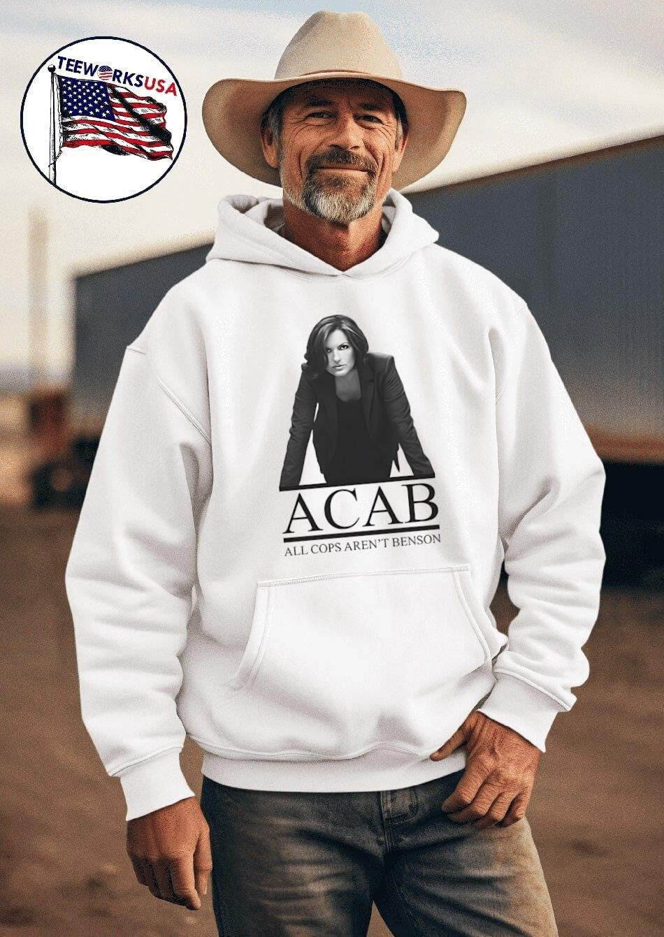 ACAB All Cops Aren't Benson - Adult & Kids T-Shirts, Sweatshirts & Hoodies apparel design preview 2