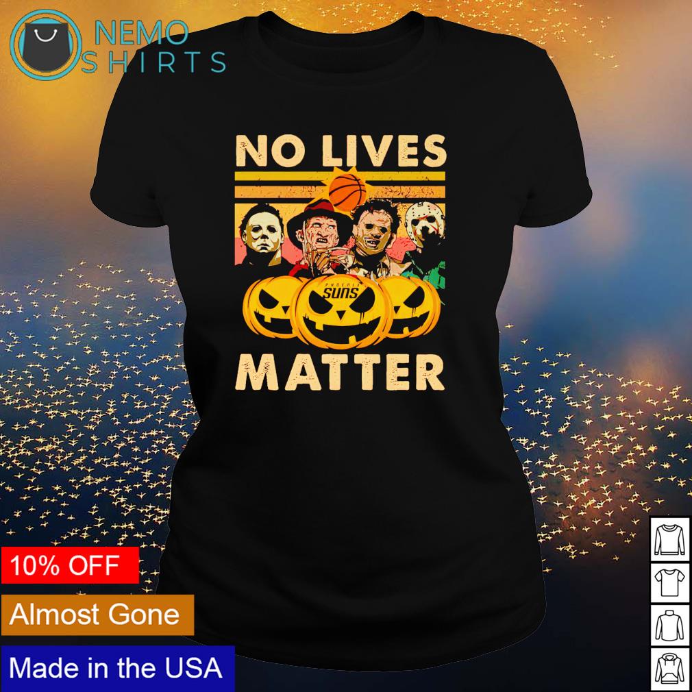 Horror Halloween Phoenix Suns no lives matter - Adult & Kids T-Shirts, Sweatshirts & Hoodies apparel design preview 3
